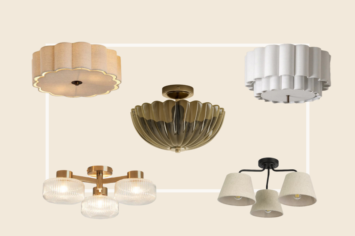 Flush Ceiling Lights That Work for New Build Living Rooms